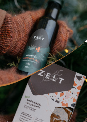  Gift set "Hemp - sea buckthorn oil + Sea buckthorn berry powder"