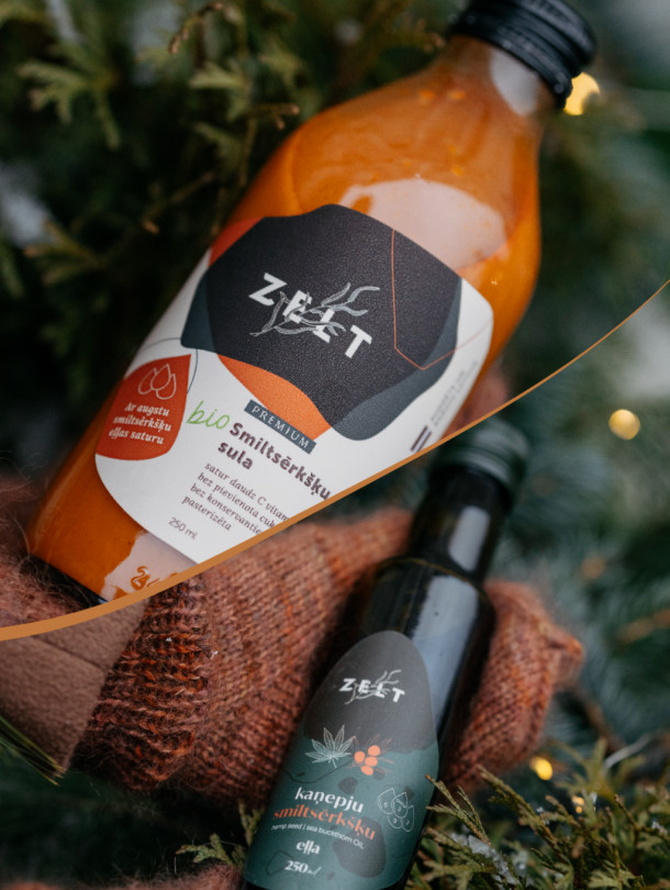  Gift set "Hemp-sea buckthorn oil + ZELT Premium sea buckthorn juice"