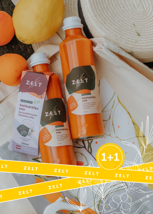 1+1 ZELT Premium sea buckthorn juice 250ml