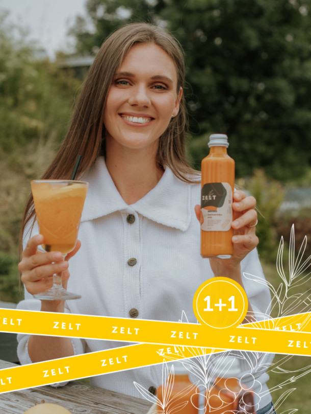 1+1 ZELT Premium sea buckthorn juice 250ml