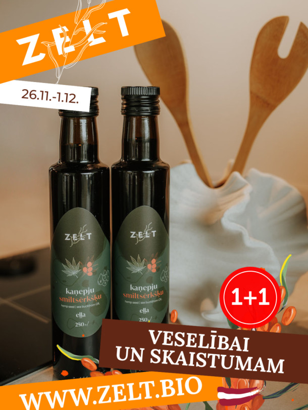 1+1 Hemp-sea buckthorn oil 250 ml