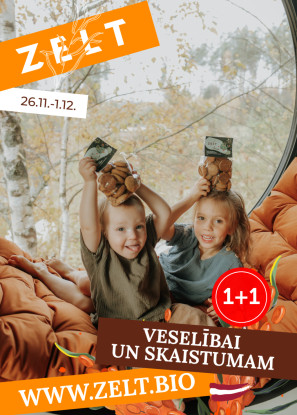 1+1 JAUNUMS / Auzu cepumi ar smiltsērkšķu ogām