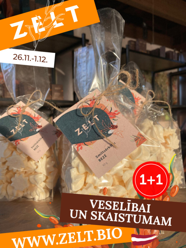 1+1 Smiltsērkšķu bezē cepumiņi