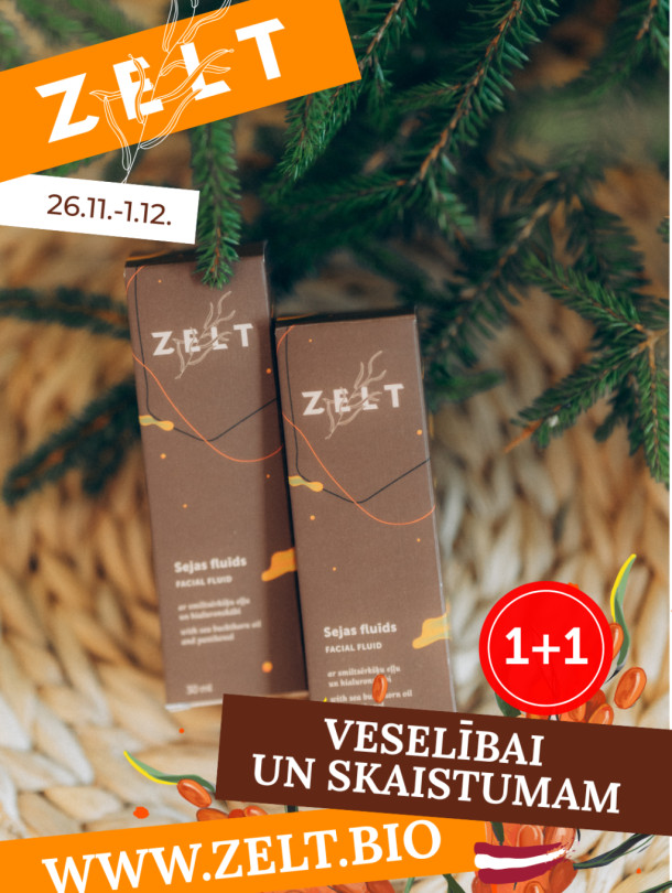 1+1 Smiltsērkšķu sejas fluīds