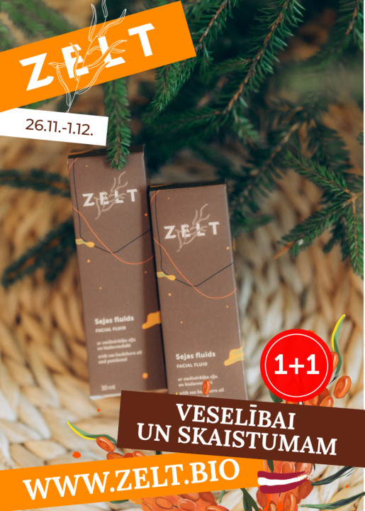 1+1 Smiltsērkšķu sejas fluīds