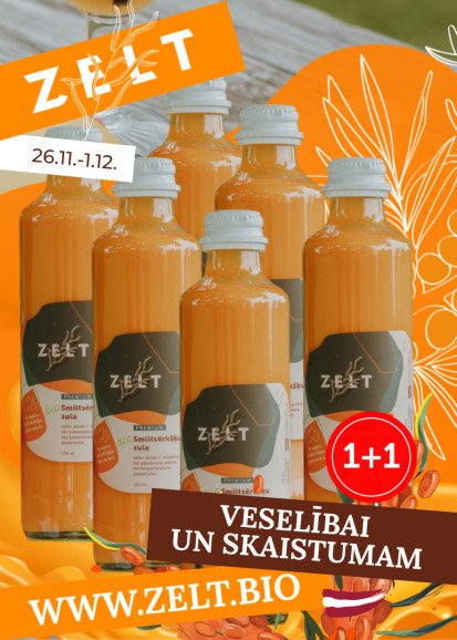 1+1 ZELT Premium smiltsērkšķu sula 6X250 ml