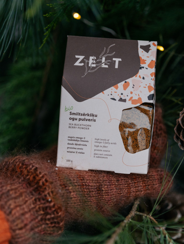 ZELT Premium smiltsērkšķu ogu pulveris 100g /abonements