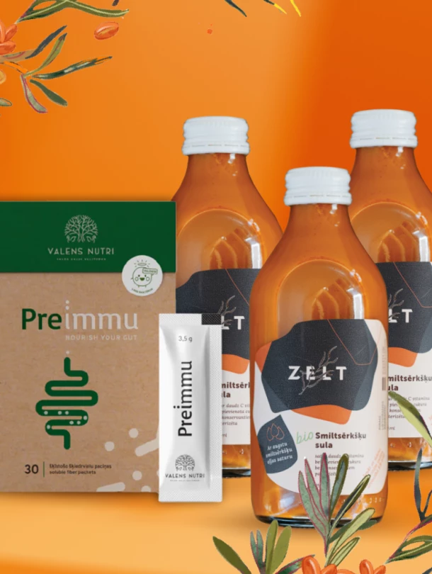 ĪPAŠAIS PIEDĀVĀJUMS / VALENS NUTRI un ZELT prebiotiku Kūre