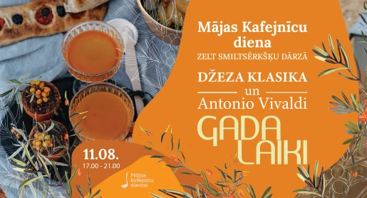 Sapnis vasaras naktī | Saulrieta garšu baudījums un koncertprogrammā džezs un  Antonio Vivaldi “Gadalaiki” 