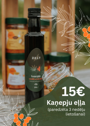 Kaņepju-smiltsērkšķu eļļa 250 ml