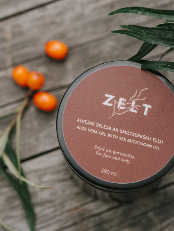 Aloe Vera gel with sea buckthorn